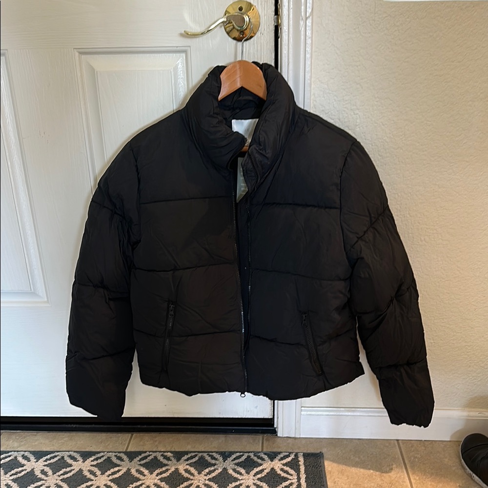 Chic Black Quilted Jacket